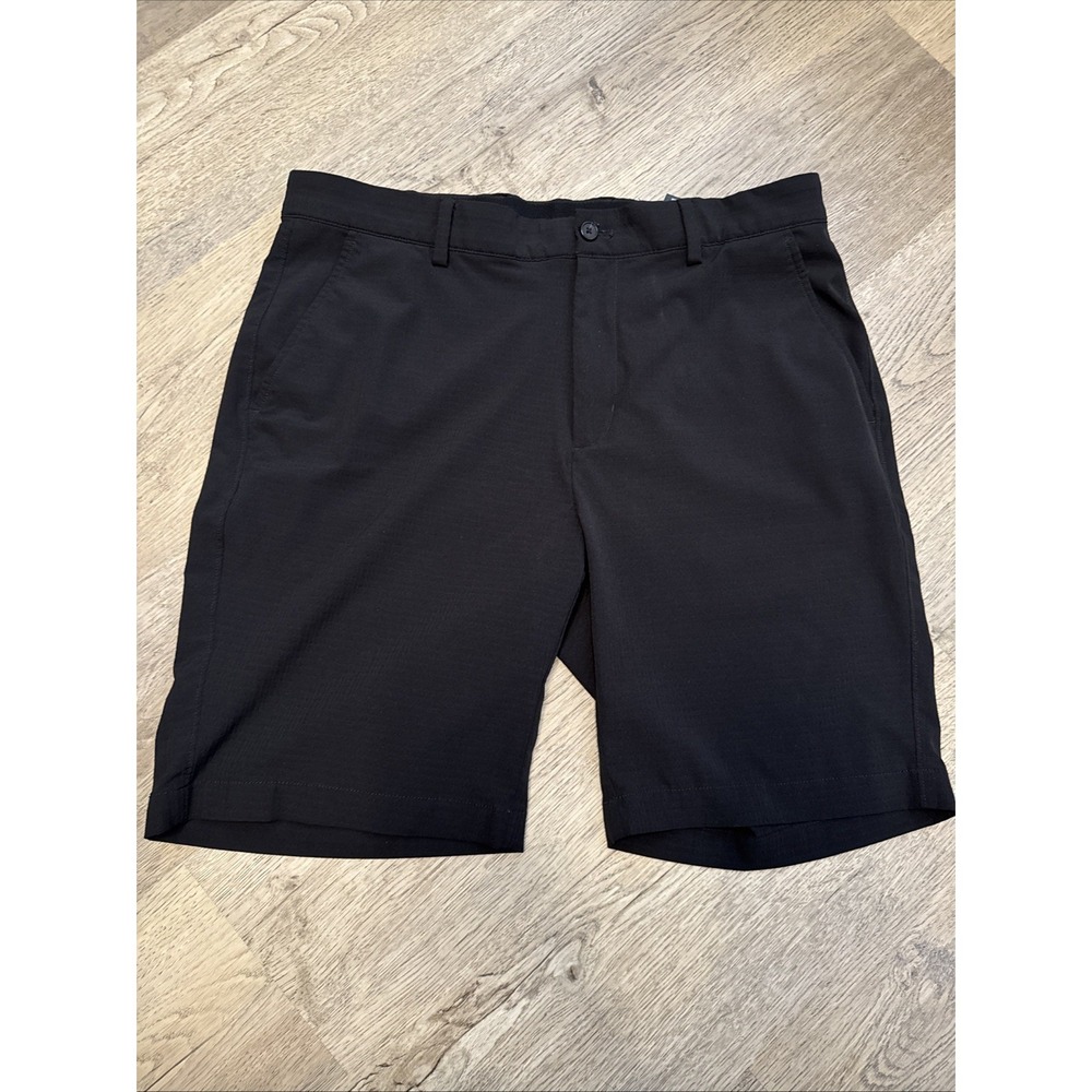 Greg Norman Mens Golf Shorts Stretch Moisture Wicking Performance, Black Size 34